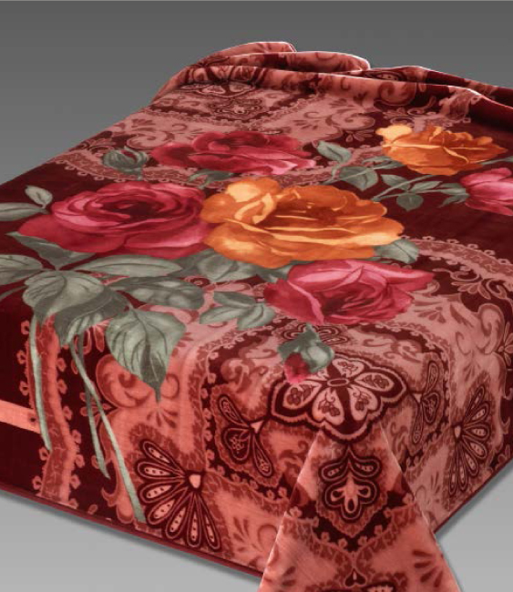 257 220x240 burgundy bordová deka