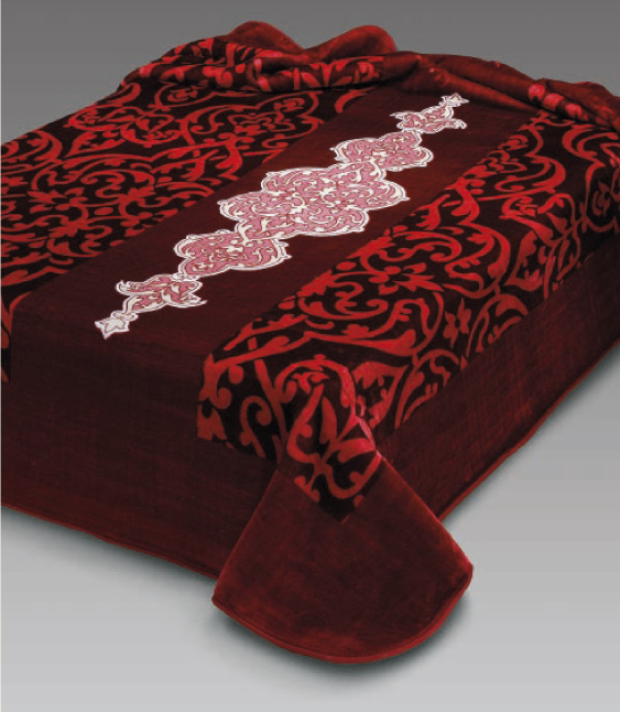 236 220x240 burgundy bordová deka