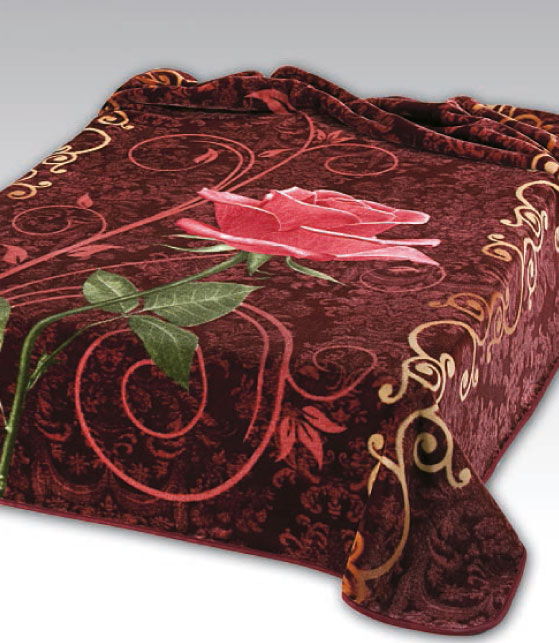 229 220x240 burgundy bordová deka