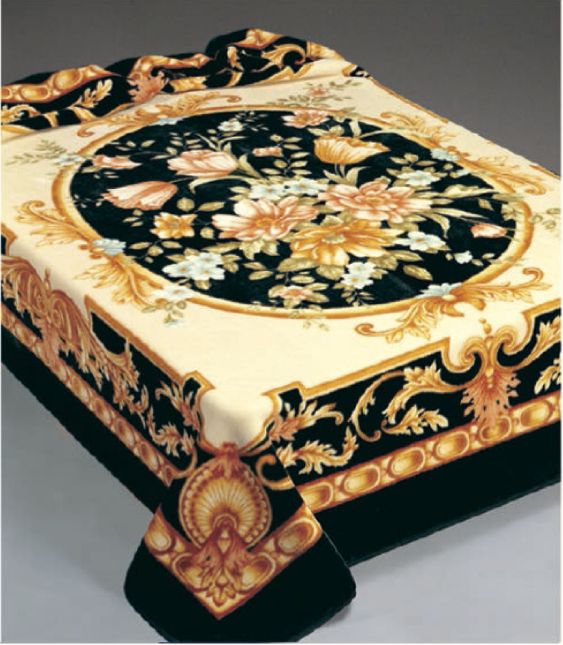 151 220x240 black čierna deka