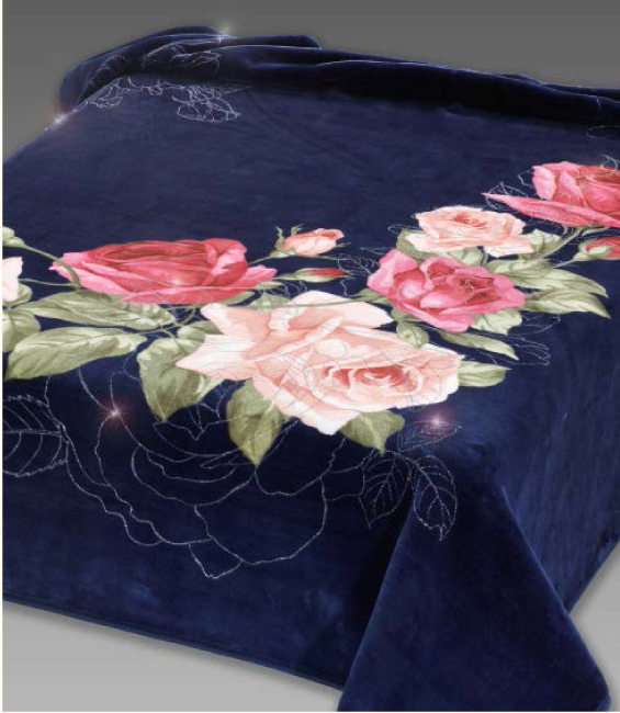 5258 220x240 navy tmavomodrá deka