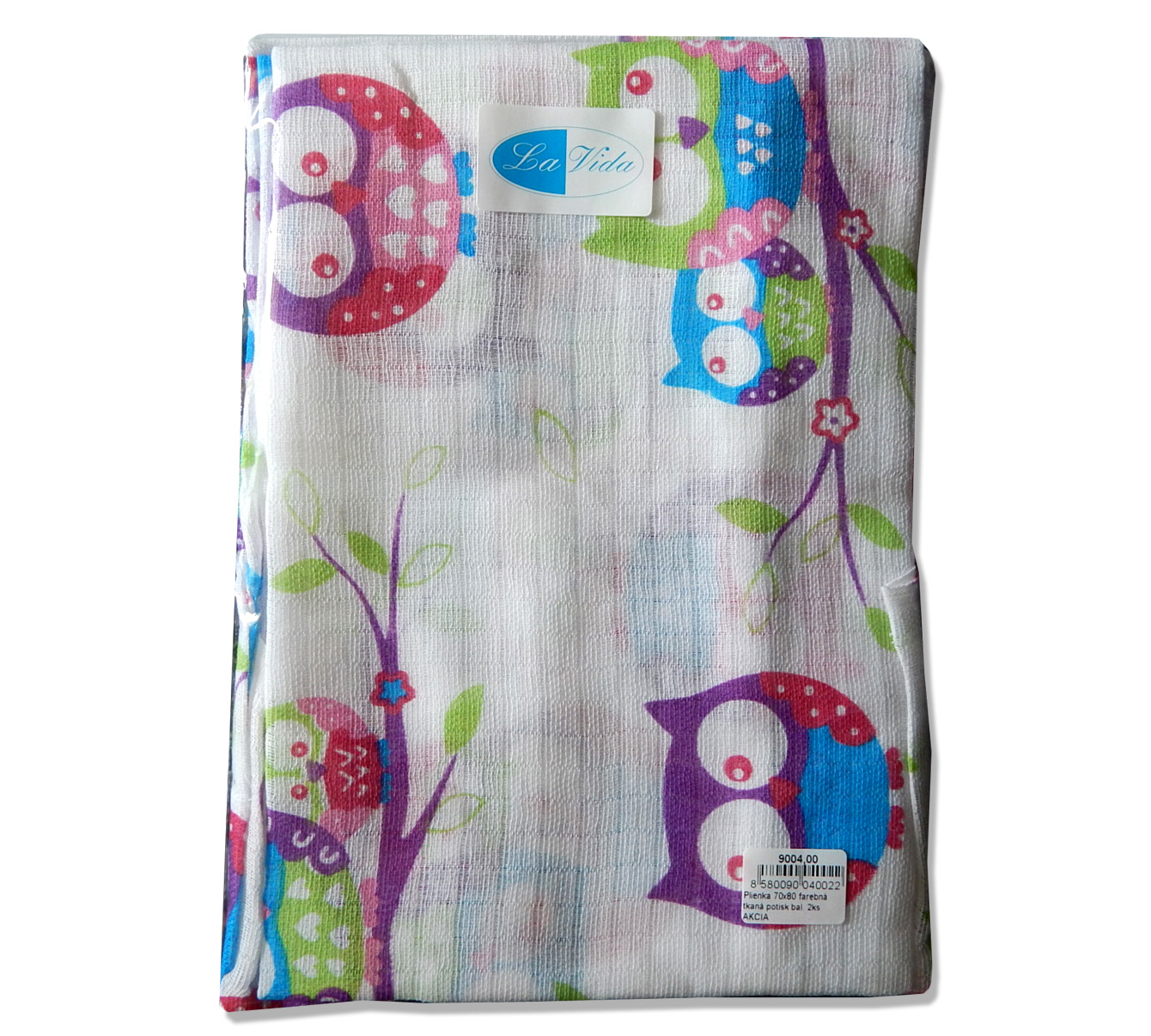 Plienka 70x80 farebná tkaná potisk bal. 2ks AKCIA