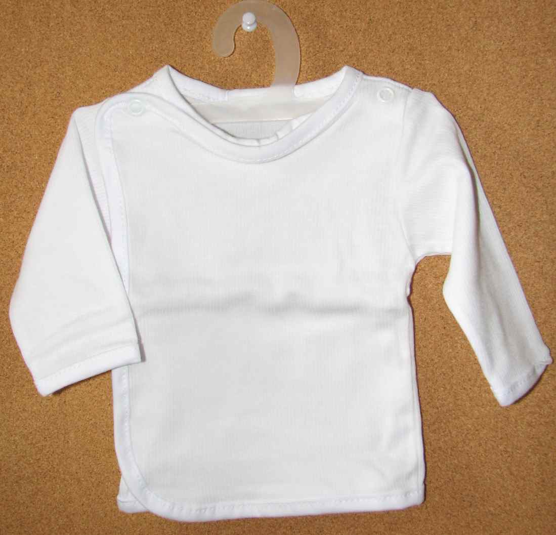 Košielka B vrúbková white biela 62