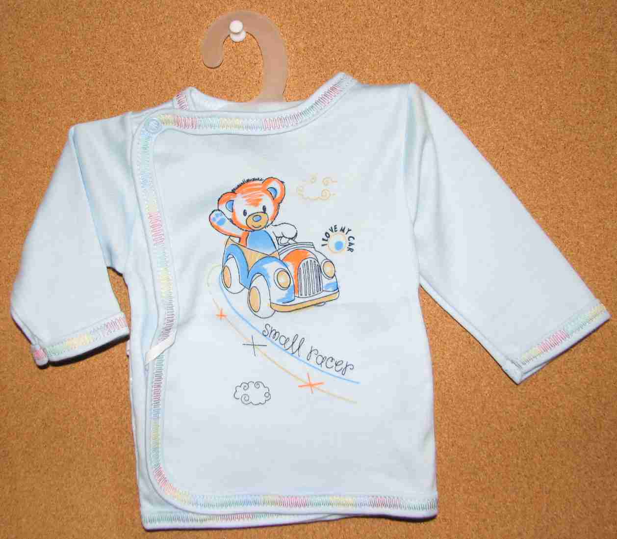 Košielka B potlač blue modrá 62