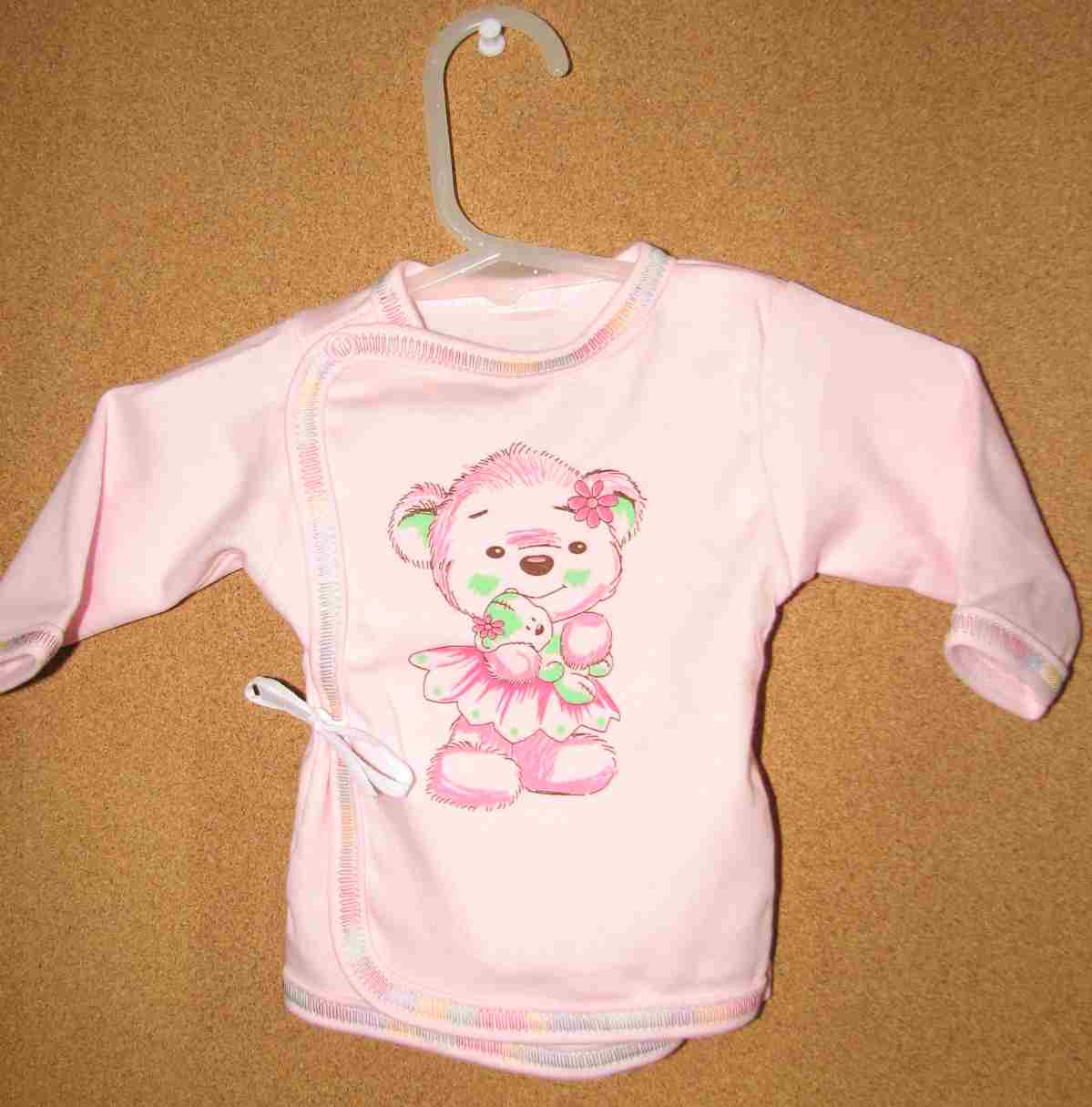 Košielka B potlač pink ružová 68