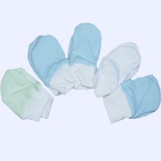 Rukavičky kojenecké HX white biele veľkosť 01