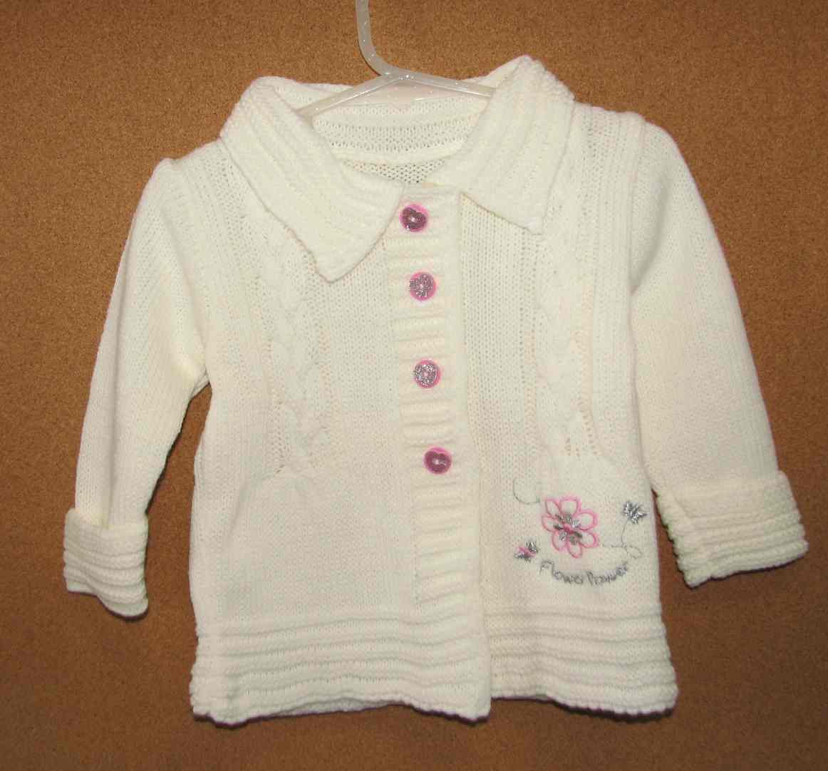 Svetrík JM 292 ivory maslová s ružovou 92