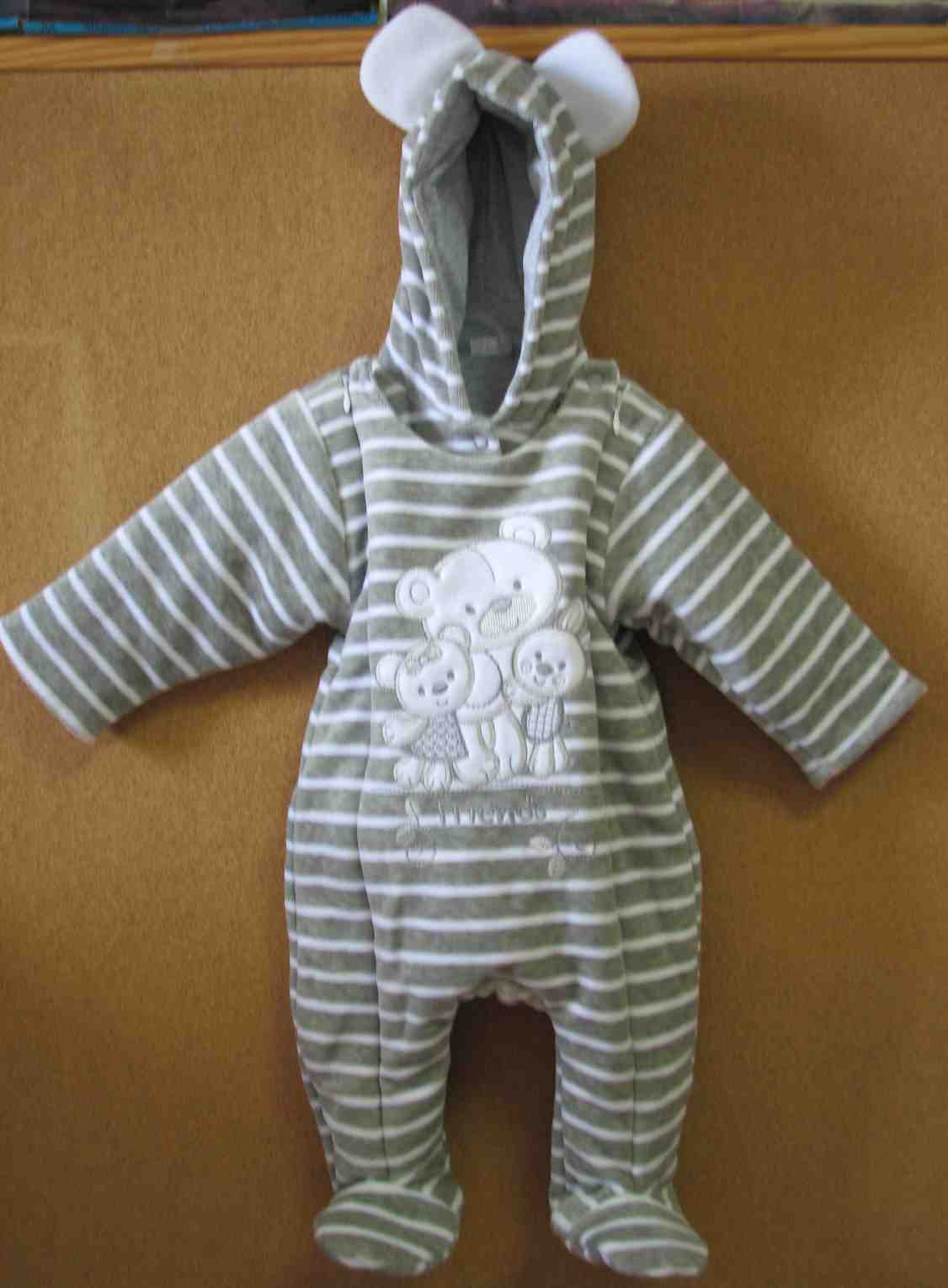 Overal zimný MG thermo šedý pásik 74