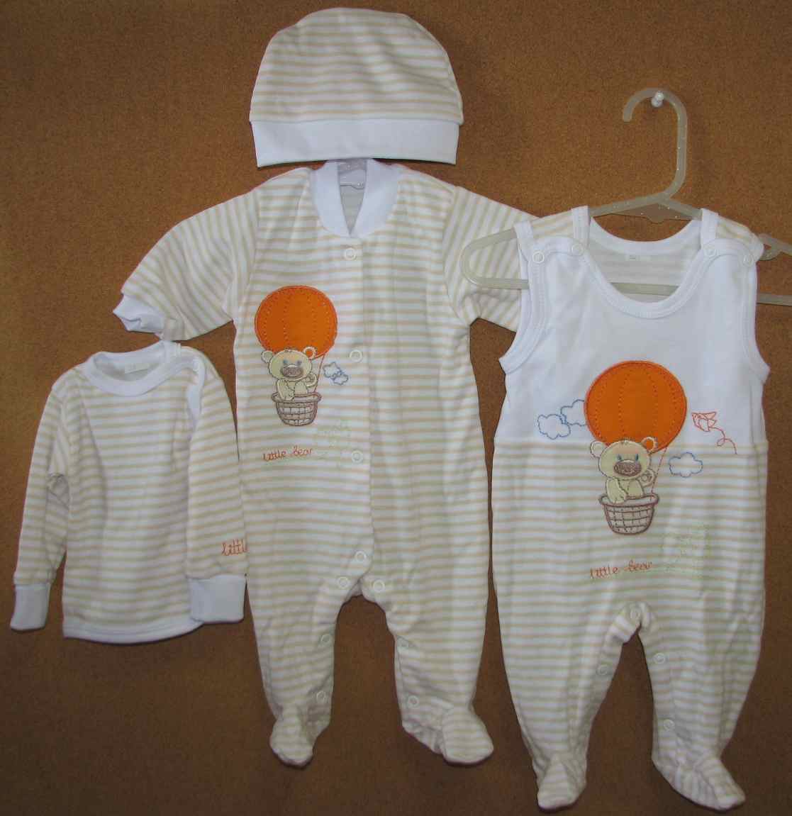 Komplet BA 4 dielny 56 beige béžová s bielou