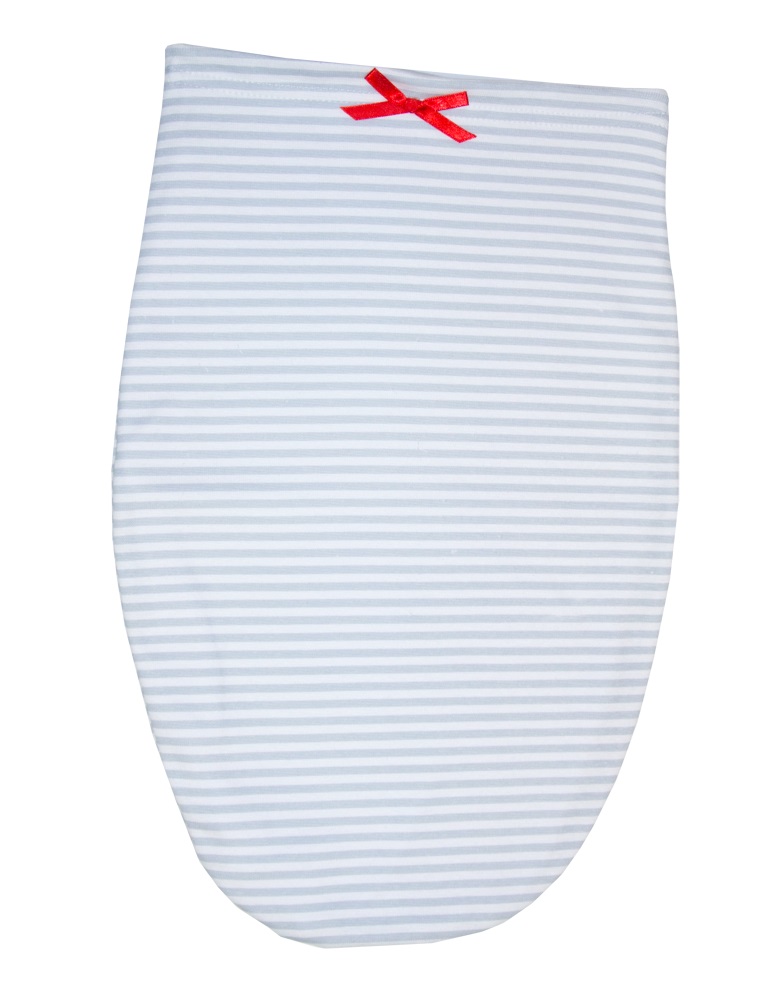 Ulitka - ako u mamičky v brušku grey šedý pásik 24x40 cm