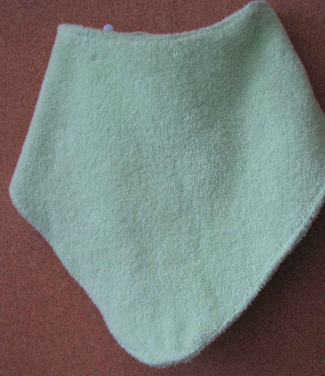 Šálik suchý zips froté green zelená