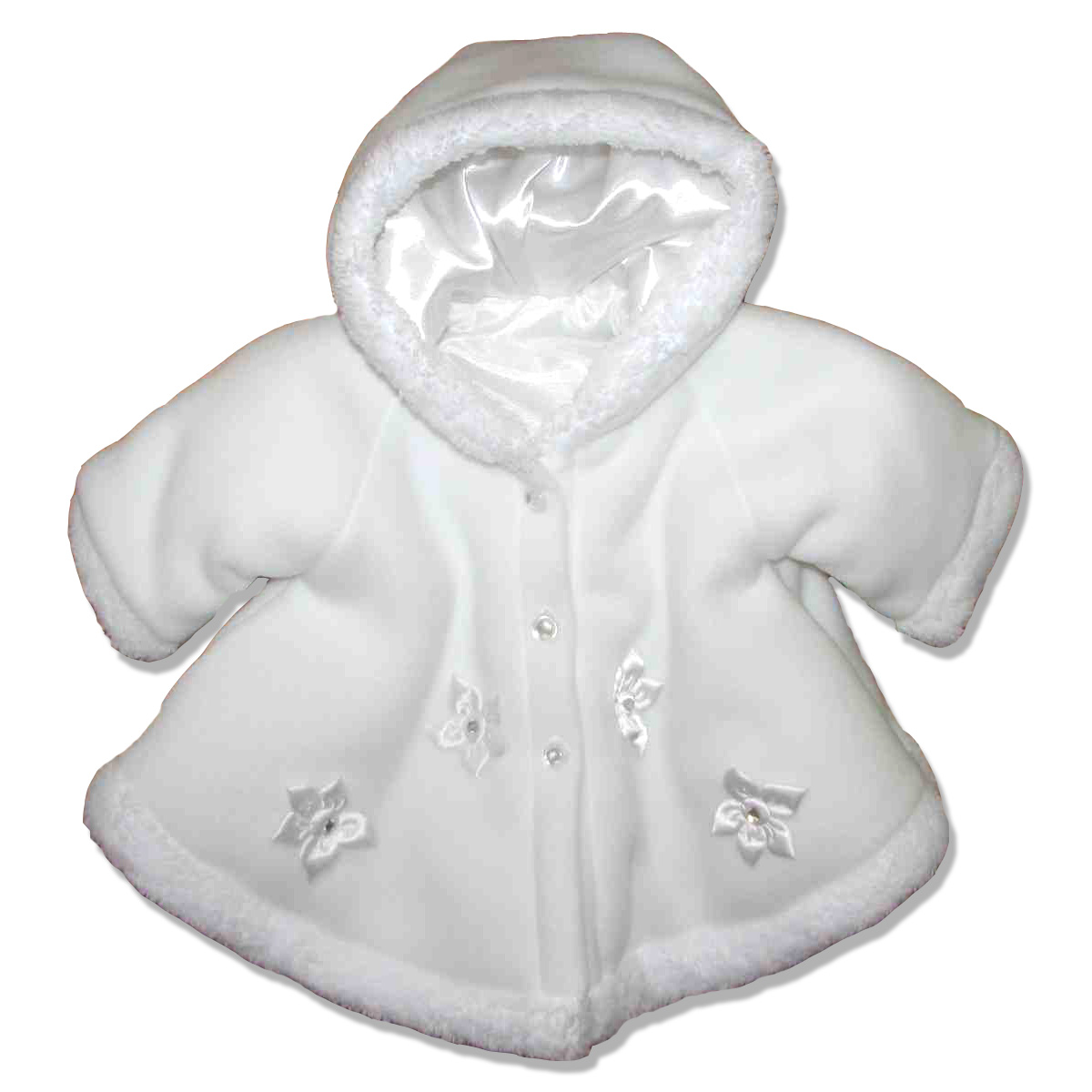 Kabátik slávnostný ND 62 68 74 80 white biela