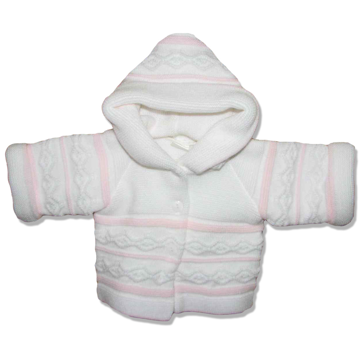 Kabátik pletený ND Ewa pink ružová 74