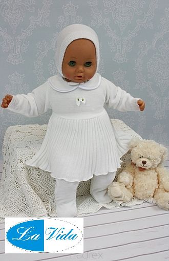 Komplet 3 dielny NDwhite biela šatôčky nohavice čiapk Marysia 68