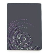 9346 grey concentric 220x240 42 purple purpurová deka