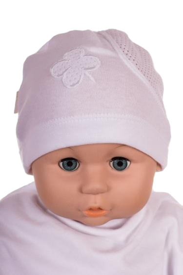 Čiapka Cr-Cz019 Sieťka štvorlístok white biela 34 36 38 40 42